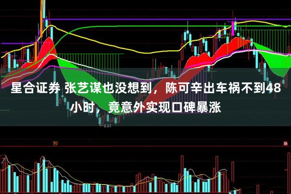 星合证券 张艺谋也没想到，陈可辛出车祸不到48小时，竟意外实现口碑暴涨